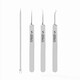 Chen Aishang acne clip, acne needle, scrape off blackhead clip tool, full set of cell clip, remove acne and blackhead, beauty salon style small tweezers, 1 piece, slanted mouth single, beauty salon style