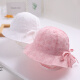 Li Chenxi (Lichenxi) baby hat summer personality baby girl princess fisherman hat summer sun hat children thin Korean style hat trendy lace little plum flower basin hat pink reference age-4-20 months 44-48cm