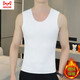MiiOW double-sided German velvet seamless thermal vest men's winter shirt with round neck slim fit plus velvet vest close-fitting to protect against cold 601 gray 2XL (135-150Jin Jin equals 0.5kg)