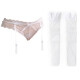 Mrs. Jackfruit Sexy Stockings Women's European and American Garters Long Stockings Emotional High Stockings Set Over-the-Knee Socks Translucent Women's Stockings Temptation White Set (Garter Belt + Stockings) One Size (Yuncang Private Delivery)