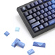 ZH870 White Sketch Mechanical Keyboard Kabel Wireless Bluetooth Customized Boys and Girls Office E-Sports Mahjong Sound Mute Achse Stone Sound ZH870 Black Sea Moon Side Gravur Meteor Achse (Jungen erste Wahl Quick Trigger Game)