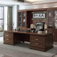 Rulan walnut solid wood boss desk new Chinese style office desk desk combination bedroom computer simple office desk 2.4 meters boss desk