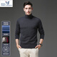 SAINT ANGELO autumn and winter new brand pure wool turtleneck sweater men's young and middle-aged wool sweater dad black M 165/size