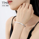 TTMIX platinum bracelet for women pt950 platinum smooth plain ring concubine bracelet birthday gift for wife 55mm weight 17.09g width 5.2mm