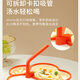 COOKSS 宝宝餐盘硅胶婴儿学吃饭分格儿童餐具辅食碗餐盘带吸盘 双拼绿