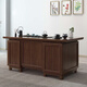 Rulan walnut solid wood boss desk new Chinese style office desk desk combination bedroom computer simple office desk 2.4 meters boss desk