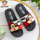 Big mouth monkey PaulFrank slippers for women summer children parent-child couple fashion cartoon home bathroom slippers men PF6219 red 38