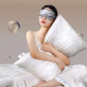 Fuana Silk Pillow Cervical Pillow Core Upgraded Antibacterial Adult Silk Cotton Pillow 150g Silk 70*45cm One Pack