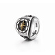 IDEAGEMER original design 925 silver compass ring for men, trendy retro ring, domineering single men's personalized retro ring, other numbers can be ordered for customization - 20 days for pre-sale