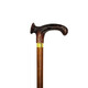 Gaoshizhuo German Gaoshizhuo solid wood gentleman's walking stick for the elderly wooden one-piece anti-slip climbing civilization crutch walker 1751 straight handle (amber pattern/right hand)