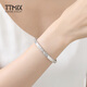 TTMIX platinum bracelet broken ice ice female pt950 imperial concubine bracelet semi-solid sparkling platinum bracelet bracelet 56mm weight 11.10g width 3.2mm