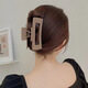 Jieweiyi large size grab clip women's new hair clip high-end hair clip hair volume back of the head shark clip hair accessories BH-FJ089 coffee brown + coffee brown square 2-piece set