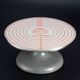 Xinbaiyue cake turntable, decorated turntable anti-slip mat, children's placemat, baking and kneading mat, silicone mat, round kitchen insulation mat, thickened platinum silicone 26cm, graduated anti-slip mat