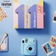 Fuji instax stand immediately imaging camera mini11 exquisite gift box clear sky blue with 10 sheets of photo paper