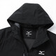 Mizuno (MIZUNO) outdoor jacket men's hooded woven breathable couple jacket plus velvet thickened cotton jacket men's top