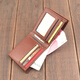 2025 New Wallet Men's Thickened Short Wallet Youth Wallet Soft Leather Large Capacity Soft Leather Inner Zipper Trendy Brown Color