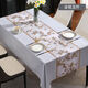 Bo Ling Lu high-end tablecloth PVC waterproof, oil-proof, anti-scalding, no-wash dining table, coffee table, Nordic ins rectangular square table mat, Back to Time-Ya Gray, upgraded 3.0 encryption-proof 1 140*180cm, 4-person dining table