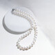Tahitian freshwater pearl necklace 925 silver buckle 8-9mm nearly round pearl bead chain clavicle chain gift for mother and lover
