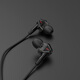 Edifier (EDIFIER) HECATE GM360 in-ear wired 3.5mm dual dynamic quad-core karaoke music headset headset computer mobile phone line control with mic e-sports game chicken earplugs black