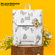 Mr.ACE Homme mochila casual estudiante femenina mochila escolar luminosa mariposa mochila mochil