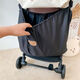 CLCEY baby stroller storage hanging bag, outing bottle diaper storage bag, stroller storage hanging bag 40*70cm black