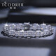 Ruofei diamond bracelet men's platinum pt950 men's bracelet inlaid with full diamond platinum bracelet T square diamond luxury men's bracelet 17cm long 21-22g diamond about 2.55ct customized
