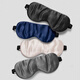 TA silk eye mask, mulberry silk sleep, light-blocking and breathable, universal for men and women, comfortable for lunch, cool in summer, black