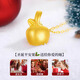 Givenchy Light Luxury Christmas Little Apple Necklace Women's Pure Gold Pendant New Year's Christmas Gift Birthday for Girlfriend and Wife Christmas Peace Fruit Pure Gold Pendant + Silver Chain