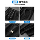 Nasawassup jointly branded black American high street casual pants for men spring and summer new straight loose large size wide leg pants black K36-HMFS regular 3XL recommended 155-170Jin Jin equals 0.5 kg