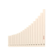 
Fenglu Pan flute 16 tubes 18 tubes sliding flute primary school students teaching lettering velvet children easy to learn musical instrument C tune [upgrade] 18 tube ivory white [C tune] Pan flute bag/teaching book/note stand/note sticker