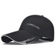 Weihe fishing hat men's sun protection cap peaked cap summer men's sun hat outdoor black white change (baseball cap) one size
