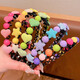 Ililuo children's broken hair headband princess little girl toothed candy color Kuromi headband girls cute baby hair accessories candy rainbow headband random 3 pieces