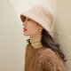 Siggi autumn and winter fisherman hat women's wool hat fashion versatile bucket hat plus velvet warm basin hat camel