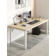 Computer desk desktop simple bedroom desk student home study desk office desk rectangular workbench 14070 white oak color thick 50mm table legs