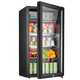 Xinfei (Frestec) ice bar refrigerated cabinet fresh cabinet European style constant temperature red wine cabinet hotel home living room refrigerator mini small single door office fresh display display sample tea beverage cabinet 118 liter black liner refrigerated + micro-freezing + with light + lock
