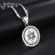 Shengshi Qiyuan pt950 platinum pendant men's platinum necklace men's platinum necklace pendant set of single lucky star pendant rotating lucky star pendant 15-15.3 grams