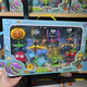 PLANTS VS ZOMBIES Spielzeug 2 neue Version, kompletter Satz Auswurf-Weichkleber-Erbsen-Shooter-Großmaul-Puppe 686-60A Muschel-Zombie + ionisiertes Anthurium
