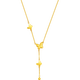 Saturday Blessing Yellow 18K Gold Necklace Color Gold Butterfly Necklace Girl Birthday Gift C0614463 40+5cm