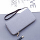 Changyin Canvas Cuthing Men's Long Zipper Gellet peut contenir le sac à main de téléphone mobile Summer Casual 2023 New Oxford Tissu 819 Canvas Handbag 12 Slots noir