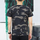 Flame Team Camouflage Herren-T-Shirts Neue Sommer im Freien im Freien Kurzärärmelen Militärfans physischer Schnelltrockner Training Anzug Student Military Training Anzug Anzug Full Cotton Elastic Workwear Anpassbares 683 Single T-Shirt (Full Cotton Elastic) l