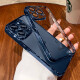 Xuanhuang [comes with lens film] Apple 15 mobile phone case iphone15promax anti-fall high-end transparent new ultra-thin all-inclusive male hard shell simple girl Apple 15Promax [dark blue] long-term non-yellowing + explosion-proof lens film