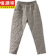 Hengyuanxiang's new winter new lightweight quilted down cotton pants for women to wear high-waisted slim warm pants rhombus pattern small leg trousers brown XL recommended 130-150Jin Jin equals 0.5 kg