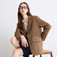 Betu Women's Autumn New Suit Twill Texture College Style Suit Jacket Women 2409T69 Amber XS