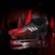 Men's football shoes with broken nails breathable short nails non-slip flying weaving children's football shoes men's long nails adult foot wide sports shoes game high-top football shoes student leather foot training shoes PISDO black and red spikes 41