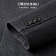 Shanshan Woolen Coat Men's Autumn and Winter Sheep Wool Thickened Warm Business Commuting Mid-Length Stiff Lapel Coat