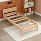 Juelebang children's bed beech single bed crib splicing bed solid wood bed small apartment splicing large bed single bed 1000mm*2000mm