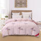 羽丝绒被子加厚冬被8斤春秋被防羽绒被子单人被双人被芯 公主粉 200*230*12斤