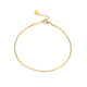 Canbei 18K color gold anklet rose gold snake bone women's niche 2023 new trendy gold color anklet original 18K