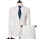 Luo Meng suit suit men's slim professional formal wear bank insurance sales interview work men Xiaoxi white two-button suit (suit top + pants) M 80-100Jin Jin is equal to about 0.5 kg