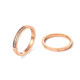 MZMZ color gold ring for men and women, rose gold index finger trendy pair of rings, Valentine's Day birthday gift for girlfriend and wife, noble two-piece set, ring number remarks